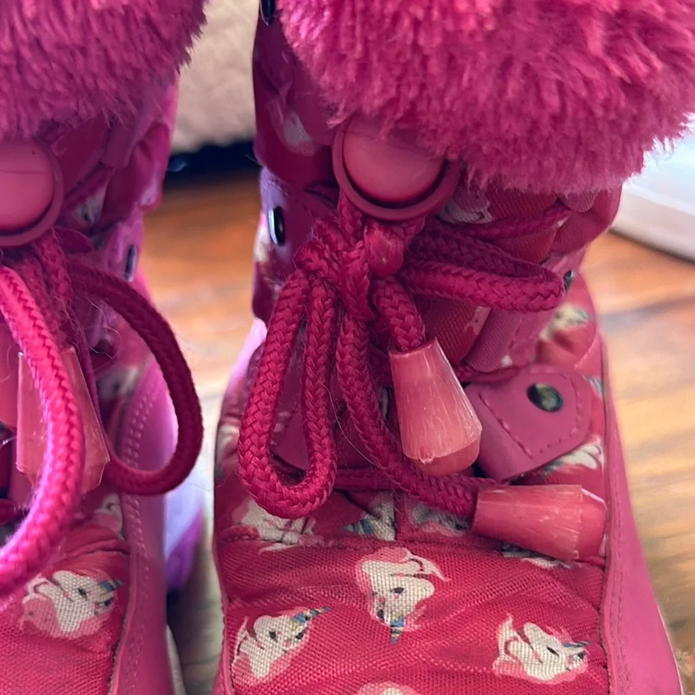 Kids Pink Snow Boots